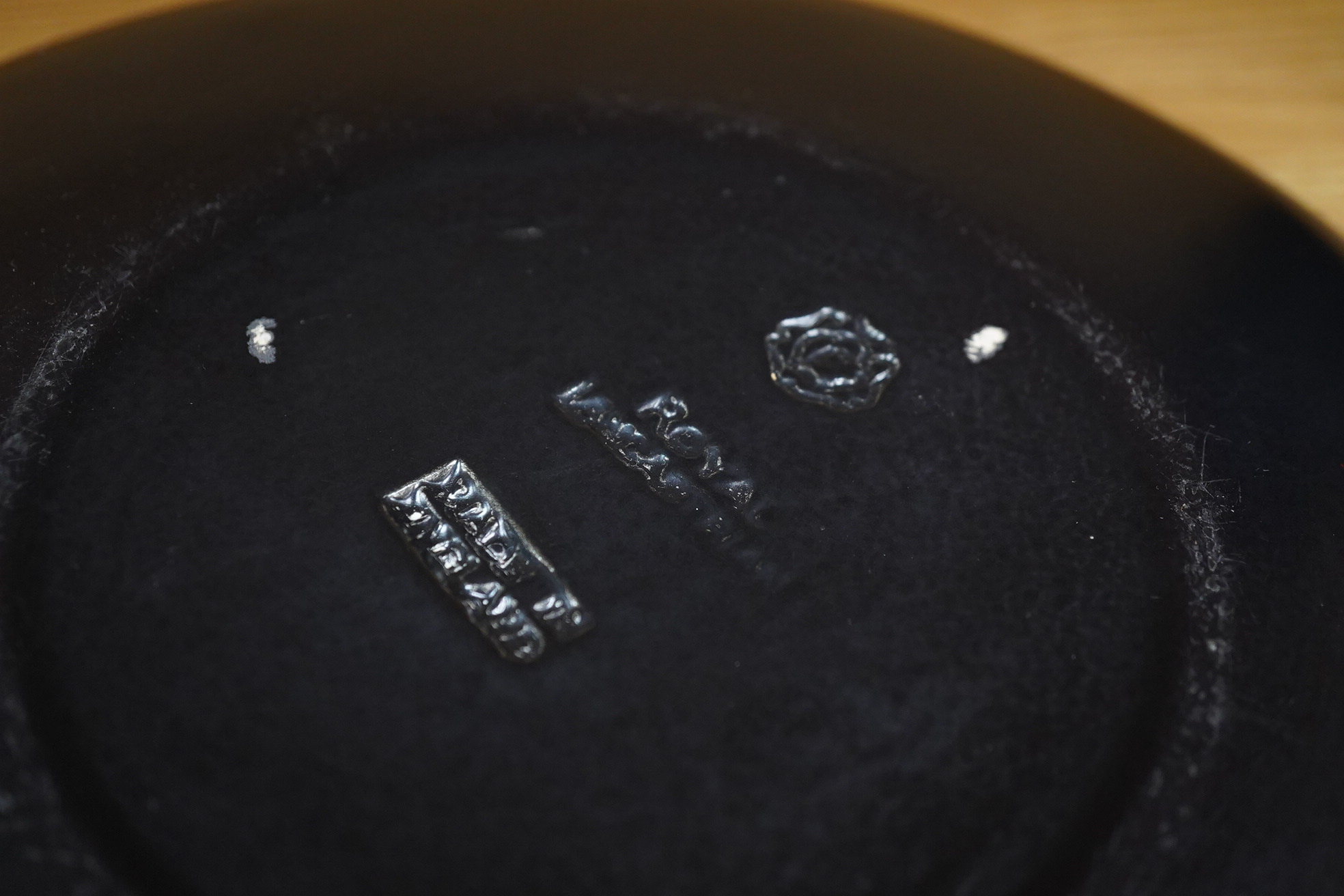 A Royal Lancastrian bowl with stylised decoration, 32cm wide